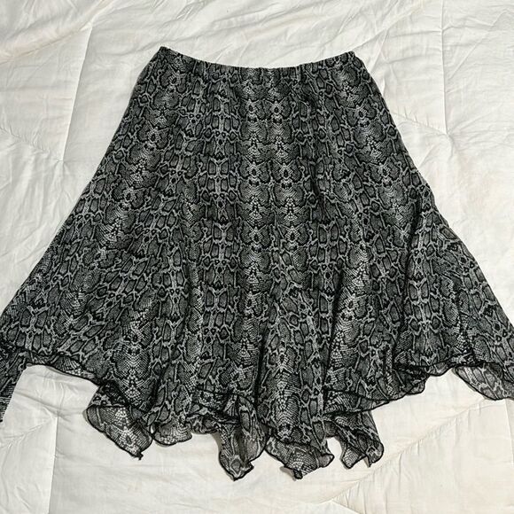 Fashion Bug Y2K Chiffon Fairy Animal Print Skirt M - Picture 1 of 7